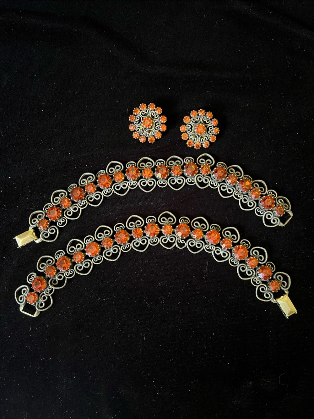 De Lizza & Elster for Weiss Juliana Bracelet and Earrings Demi Parure 1702 - Picture 2 of 11